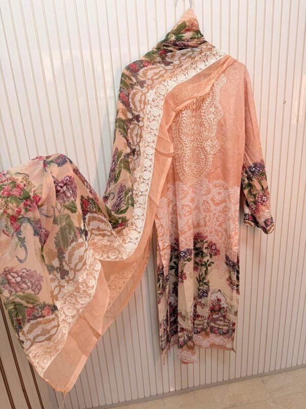 Gazi Suits Premium Pure Cotton Ready-To-Wear Suit for Women | XL, XXL | Full Sleeves | 2.25 Meter Work Dupatta MS01-MS02