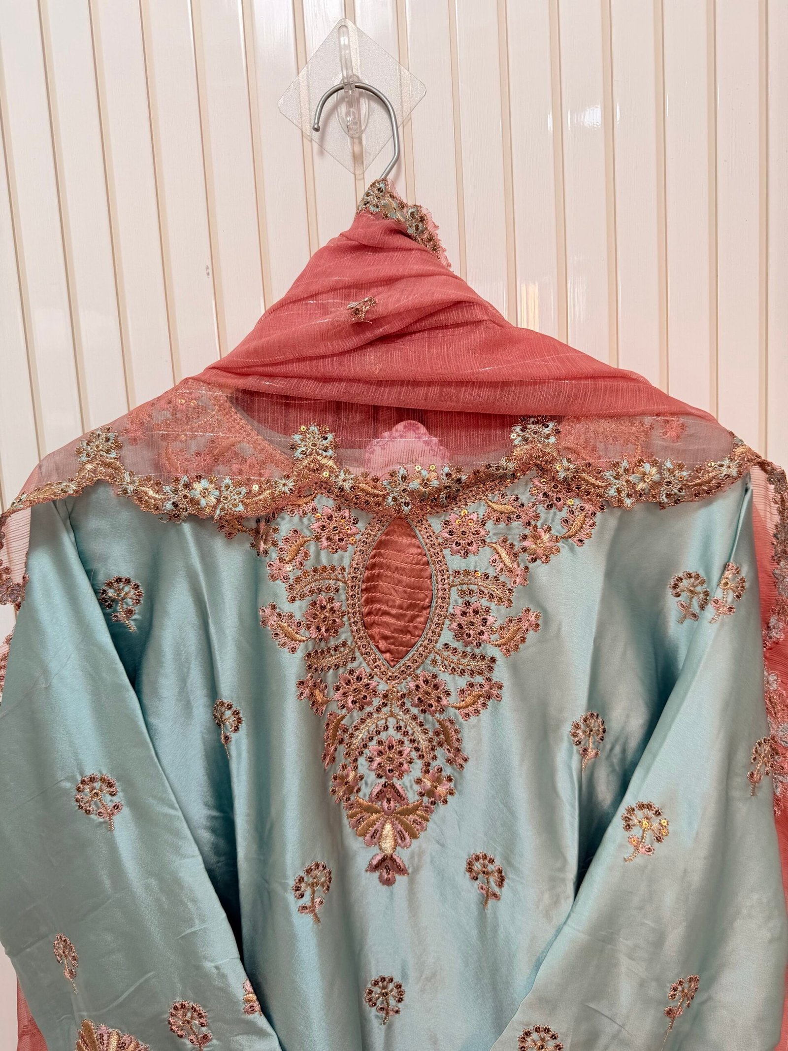 Premium Satin Designer Suit for Women | 4 Beautiful Colors | Ladies Party Wear Suit | New Collection | Gazi Suits Jaipur - Image 14