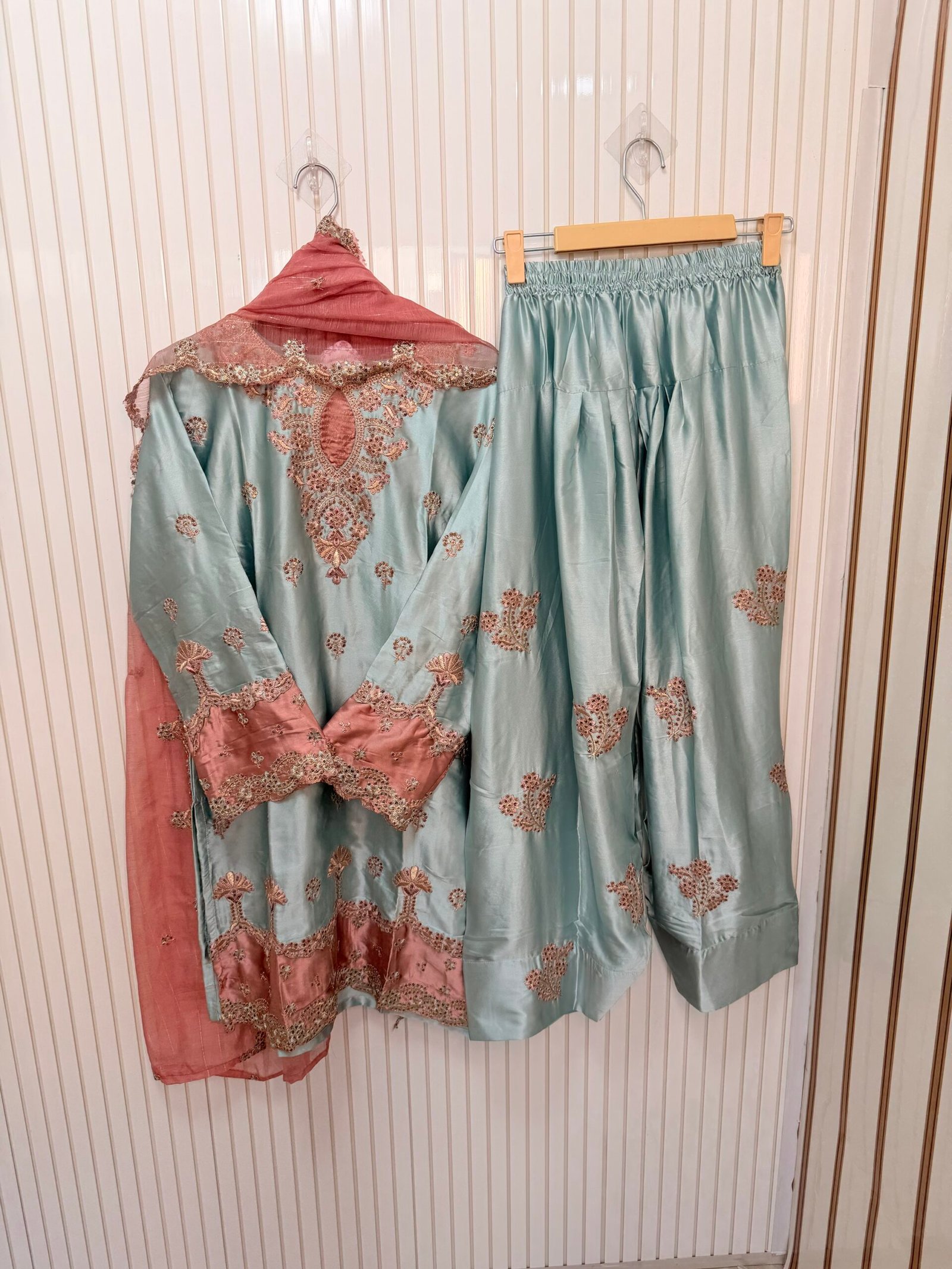 Premium Satin Designer Suit for Women | 4 Beautiful Colors | Ladies Party Wear Suit | New Collection | Gazi Suits Jaipur - Image 15