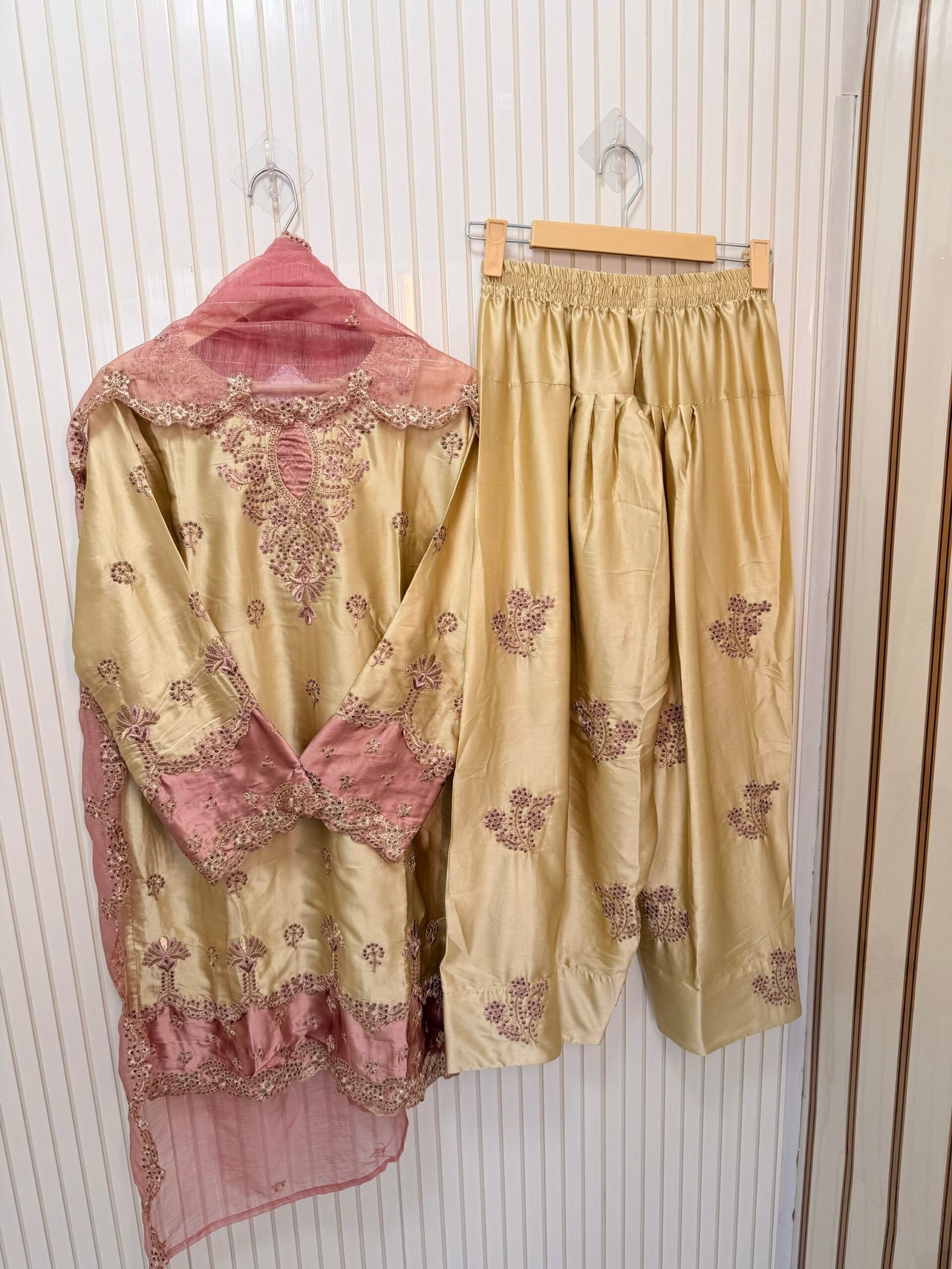 Premium Satin Designer Suit for Women | 4 Beautiful Colors | Ladies Party Wear Suit | New Collection | Gazi Suits Jaipur - Image 10