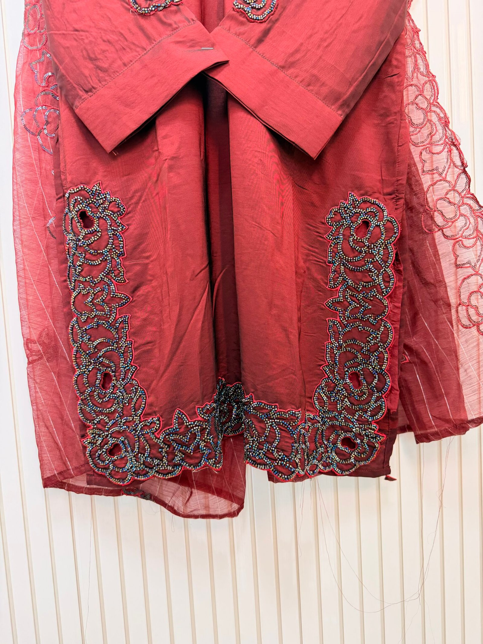 Premium Italian Silk Designer Suit for Women | 3 Colors | L, XL, XXL | Ladies Party Wear Suit | Gazi Suits Jaipur - Image 4