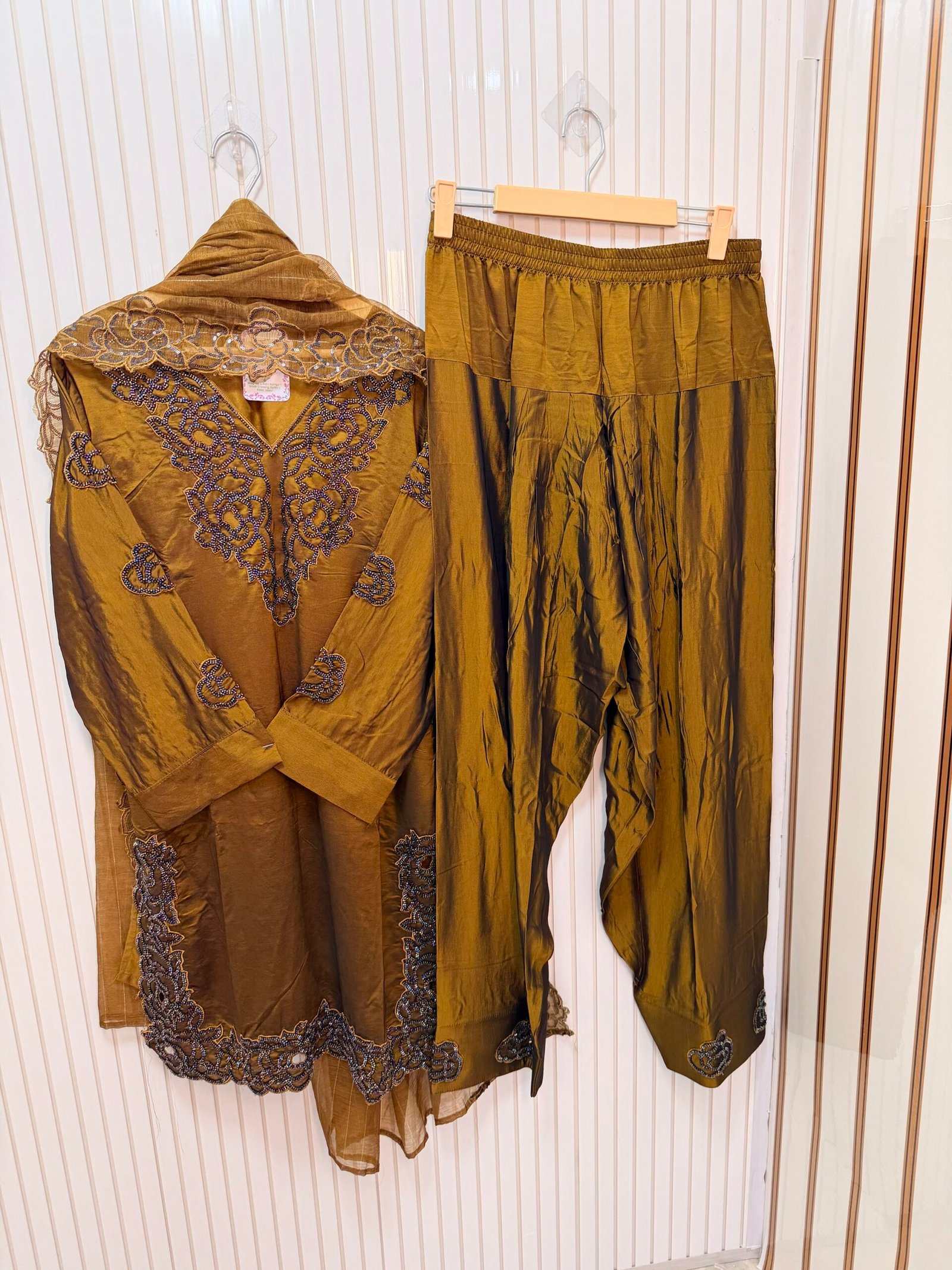 Premium Italian Silk Designer Suit for Women | 3 Colors | L, XL, XXL | Ladies Party Wear Suit | Gazi Suits Jaipur - Image 9