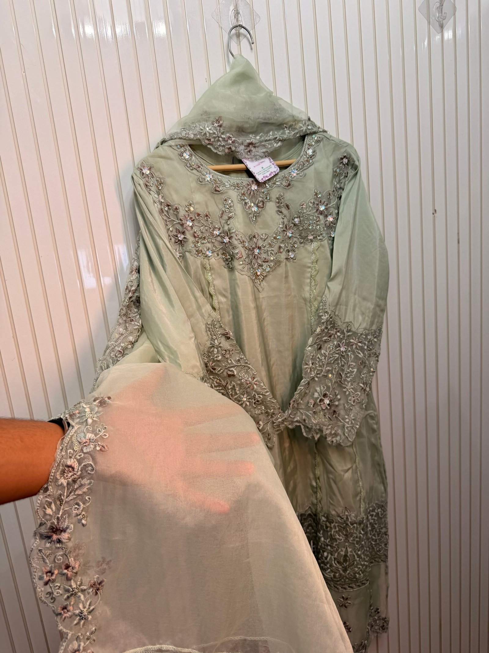Aura Silk Elegant Designer Suit - Image 5