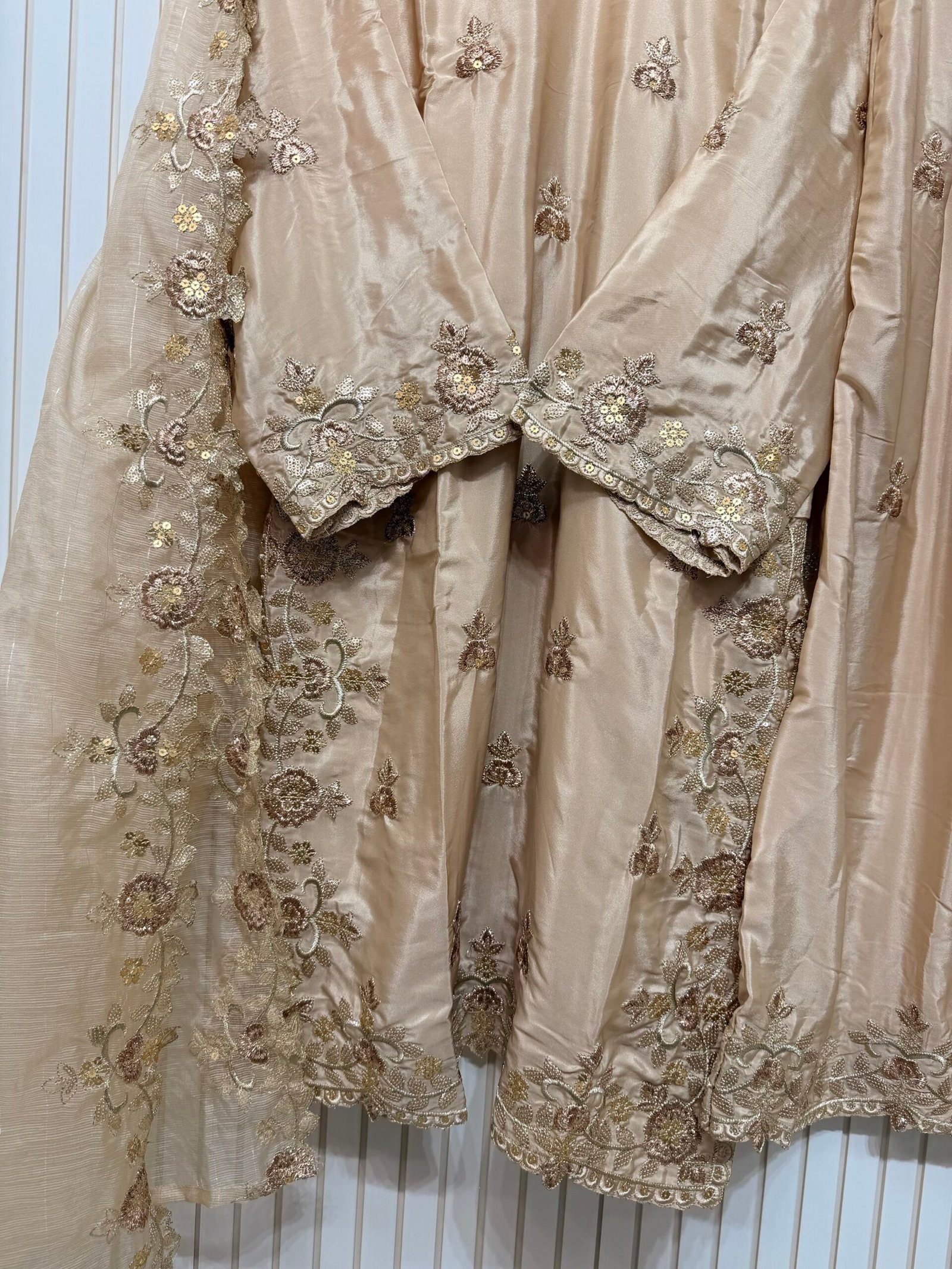 Gajji Silk Embroidered Sharara Suit - Image 8