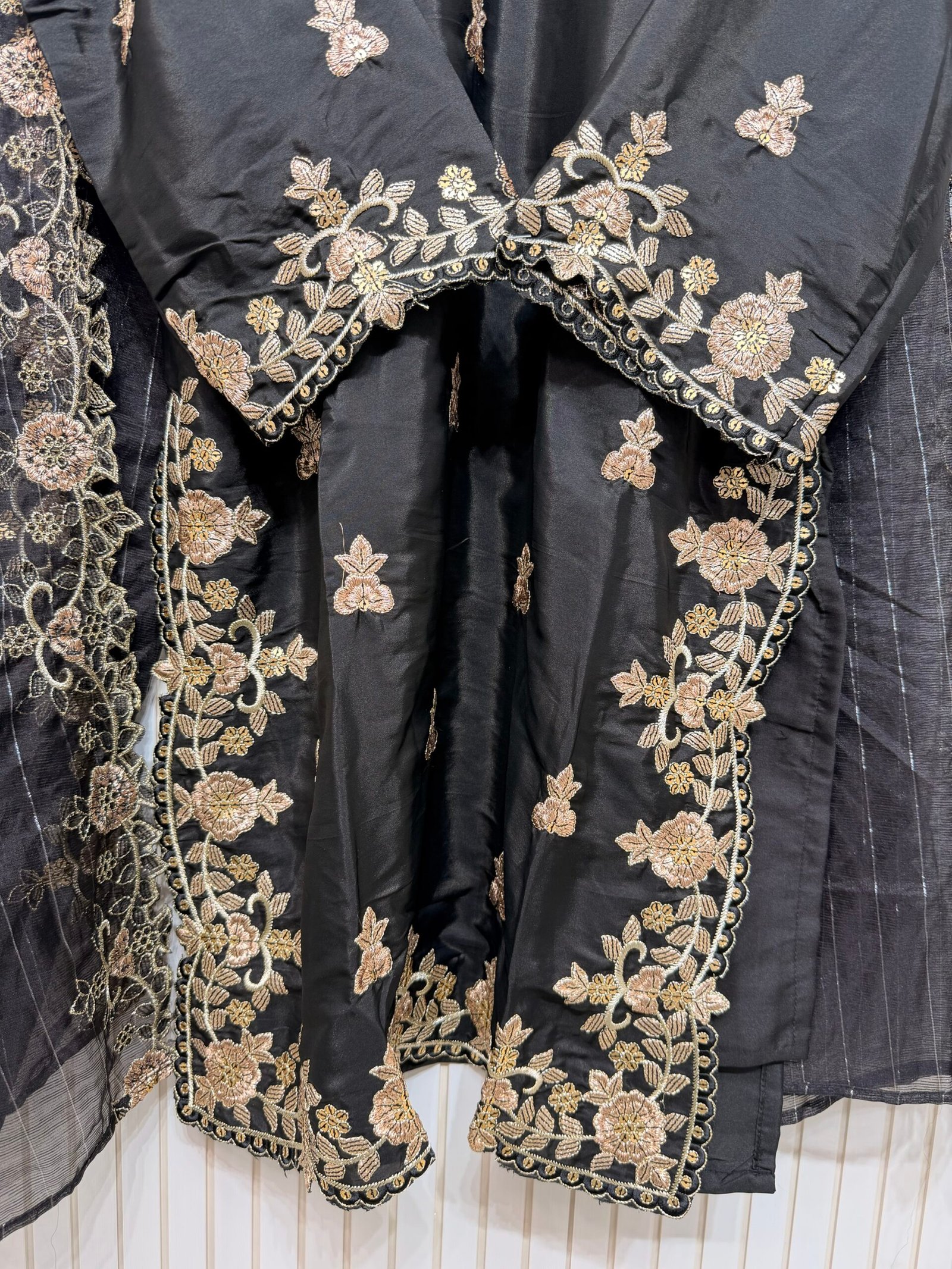 Gajji Silk Embroidered Sharara Suit - Image 10