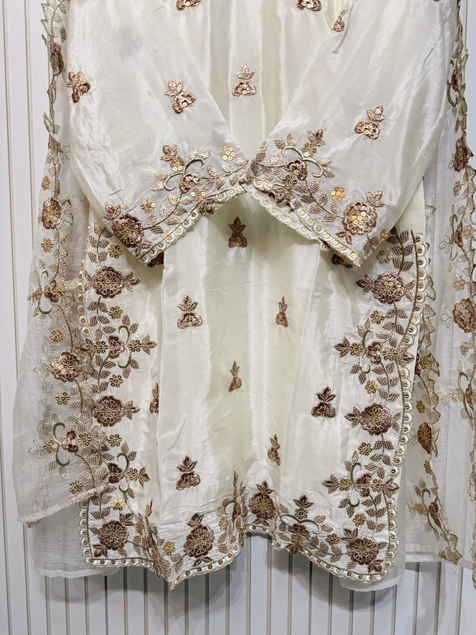 Gajji Silk Embroidered Sharara Suit - Image 3