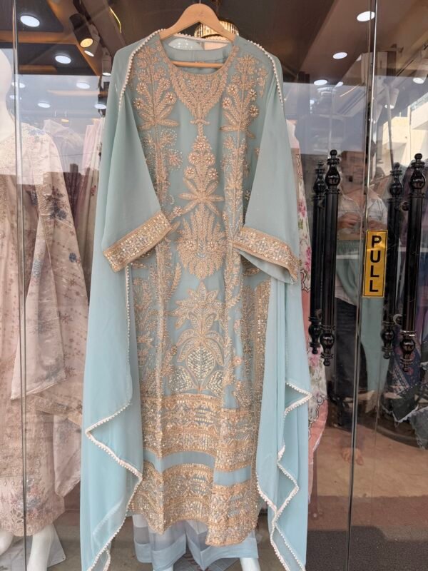 Georgette Heavy Work Long Suit