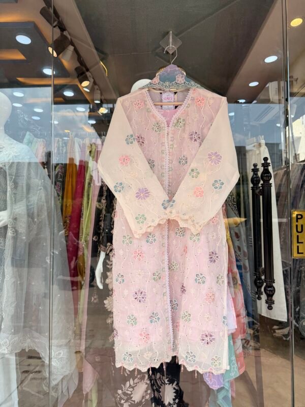 Printed Satin Naira Cut Plazo Suit