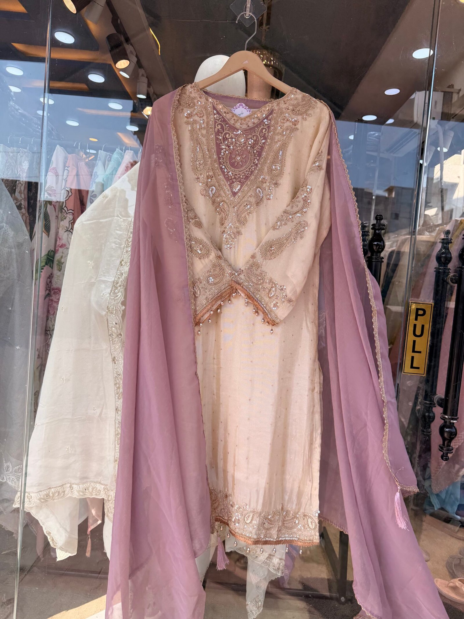 Shimmer Beads Work Suit – New Colours - Image 13