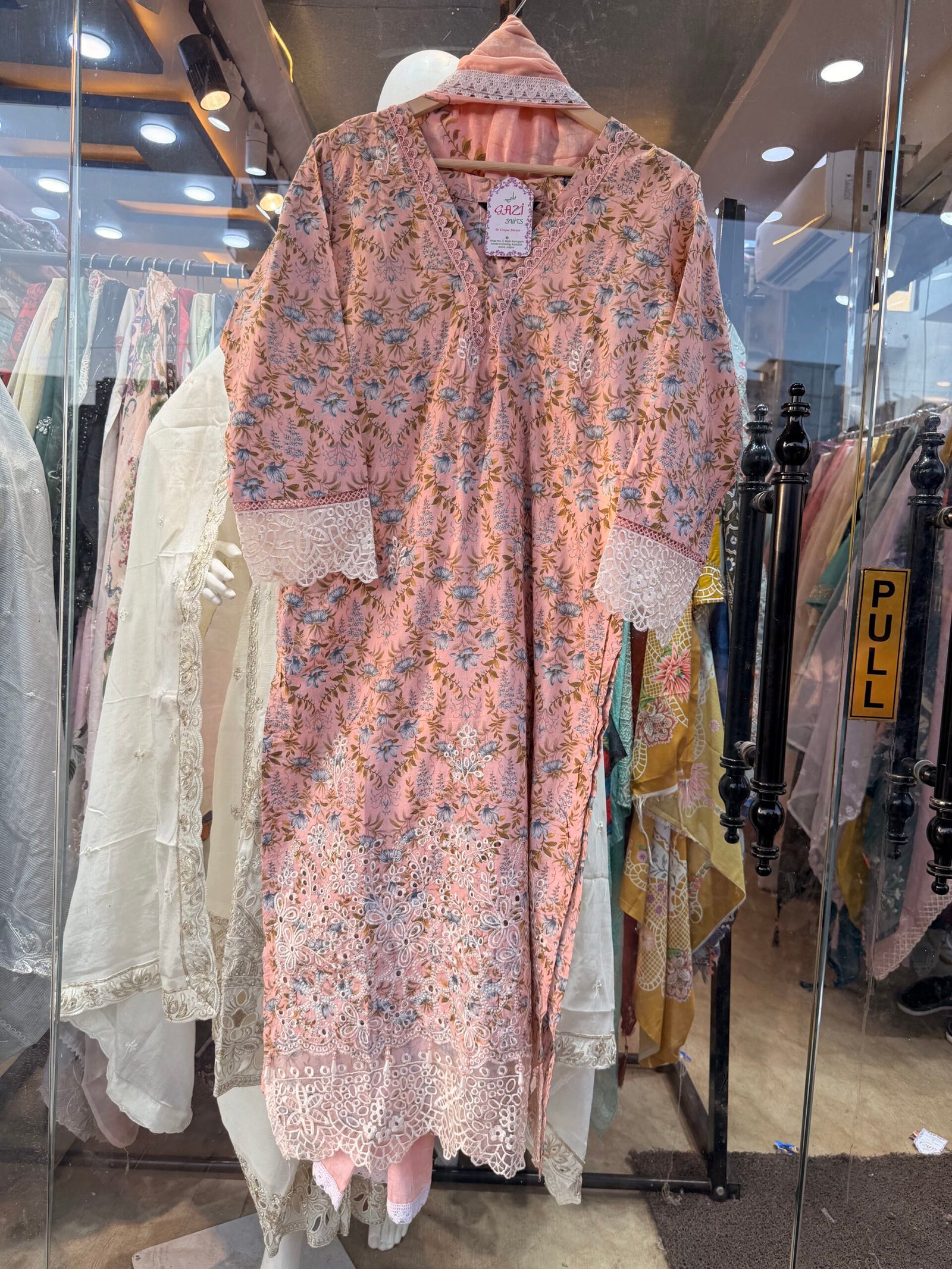 Pure Cotton Printed Embroidered Ready-to-Wear Suit - Image 6