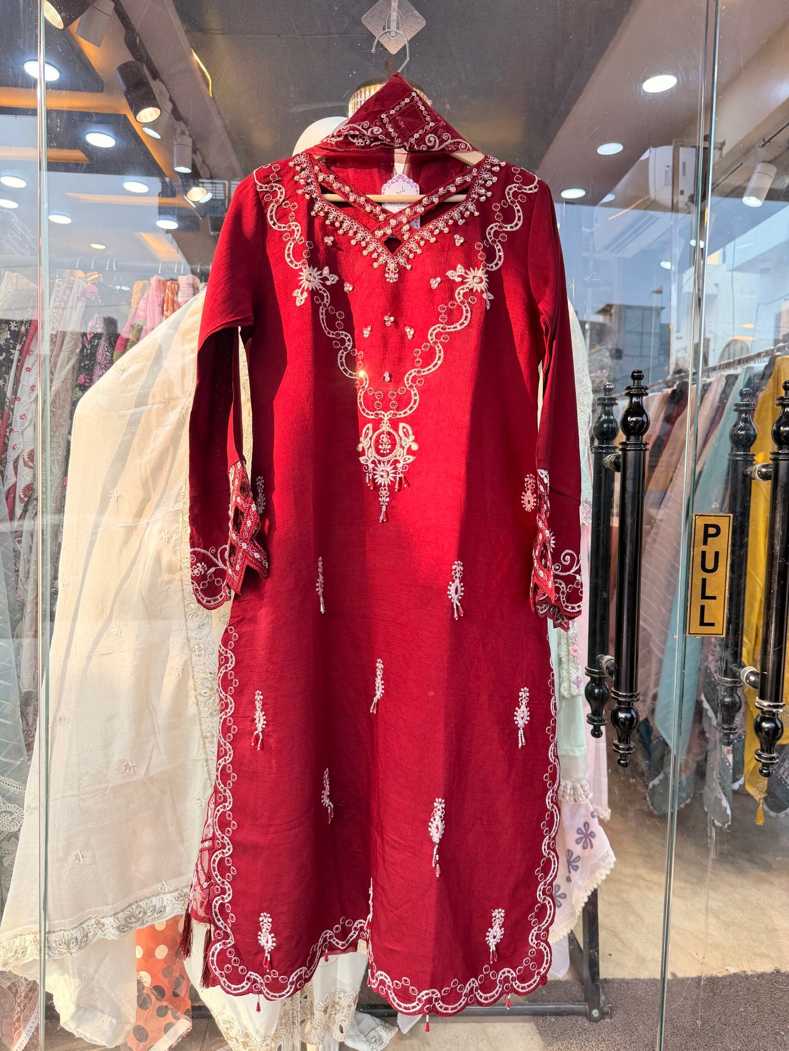 Slub Fabric Cotton Work Suit