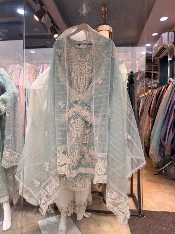 Heavy Partywear Suit with Gota Dupatta
