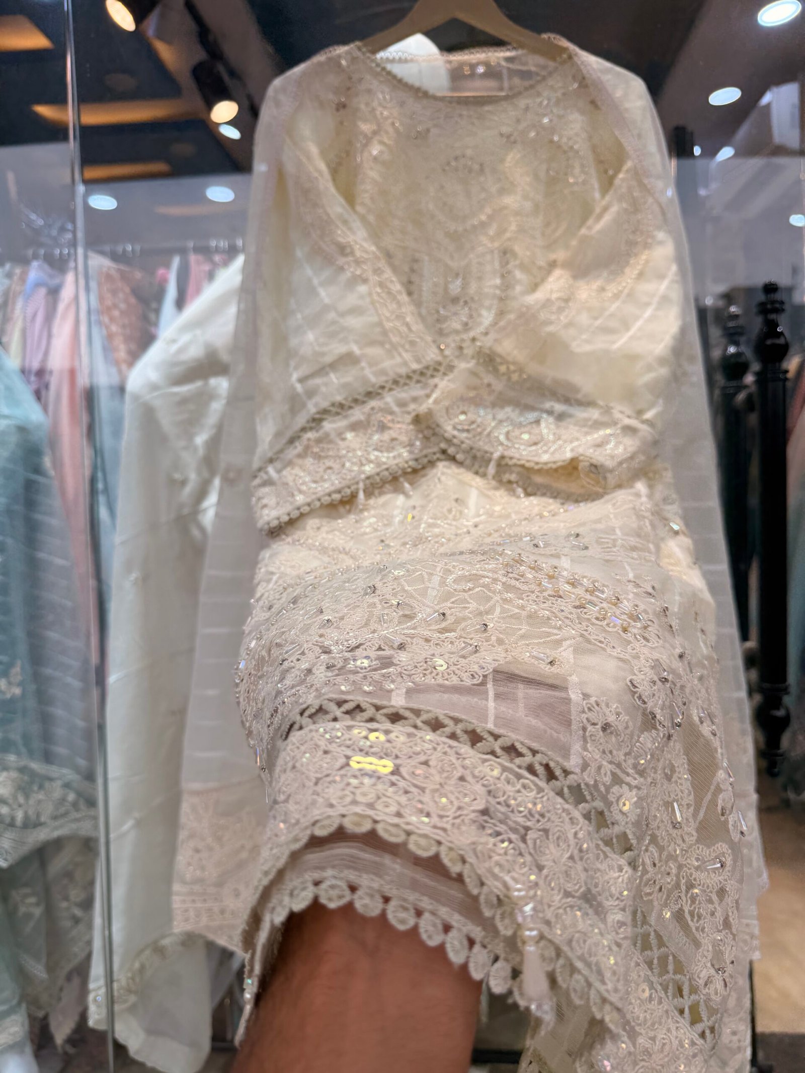 Heavy Partywear Suit with Gota Dupatta - Image 10