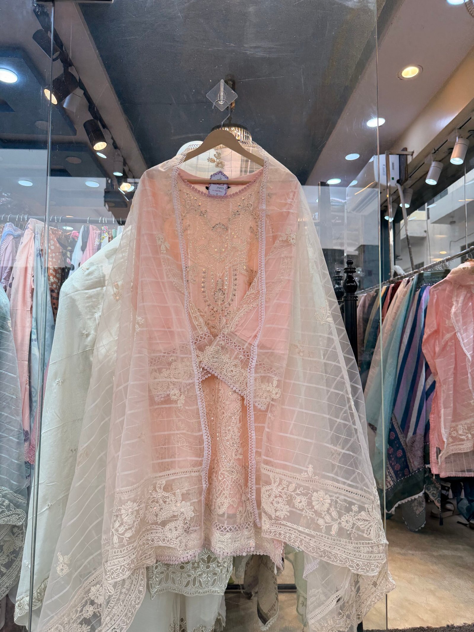Heavy Partywear Suit with Gota Dupatta - Image 13