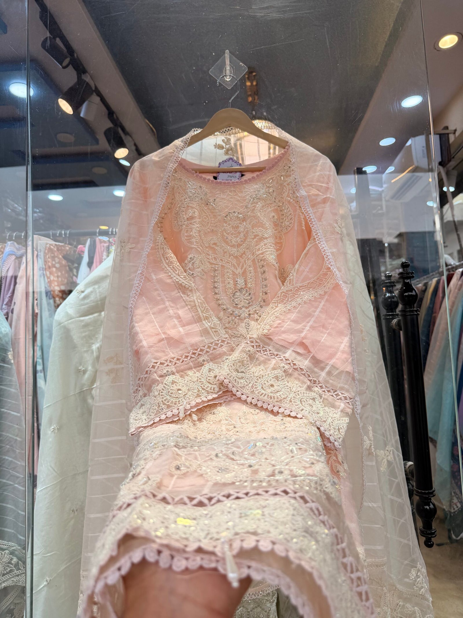 Heavy Partywear Suit with Gota Dupatta - Image 15