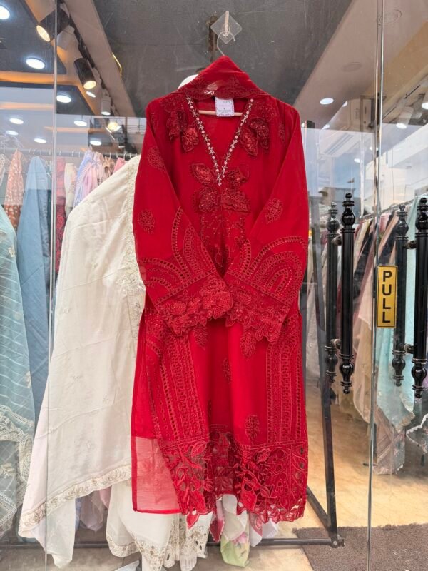 Chiffon 3D Work Suit with Bell Bottom Pants