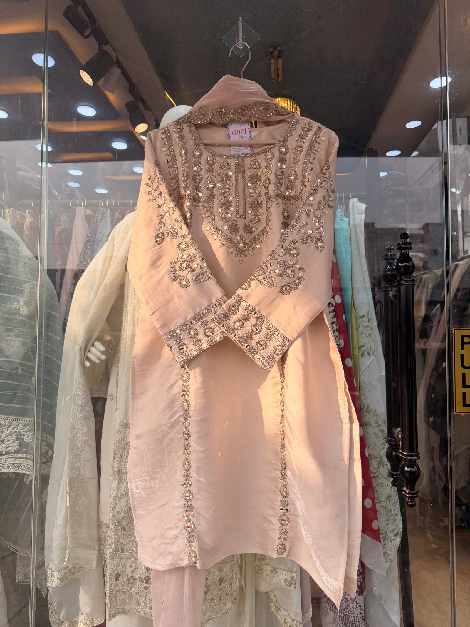 Roman Glass Cutwork Palazzo Suit