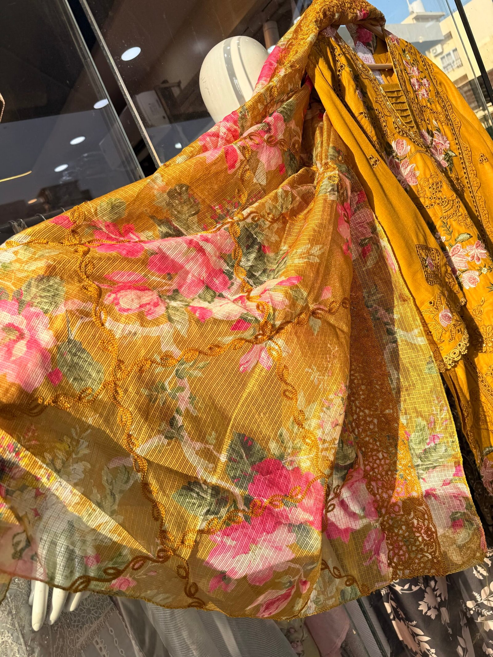 Cotton Chikankari Embroidered Plazo Suit - Image 8